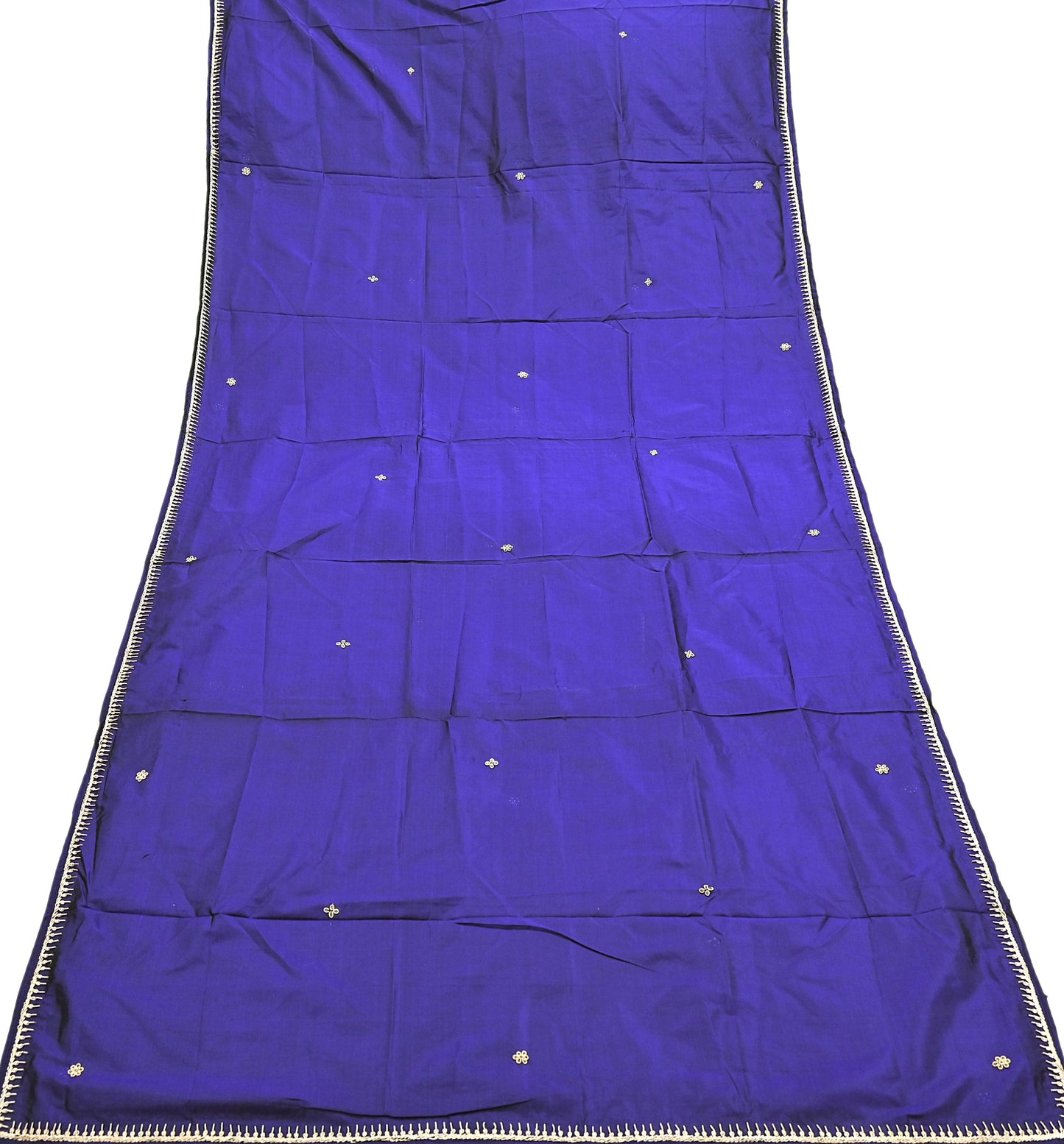 Indian Vintage Dupatta Purple Pure Silk Long Stole Hand Embroidered Scarves Floral Design Stole Veil Wrap Zardozi/ dabka