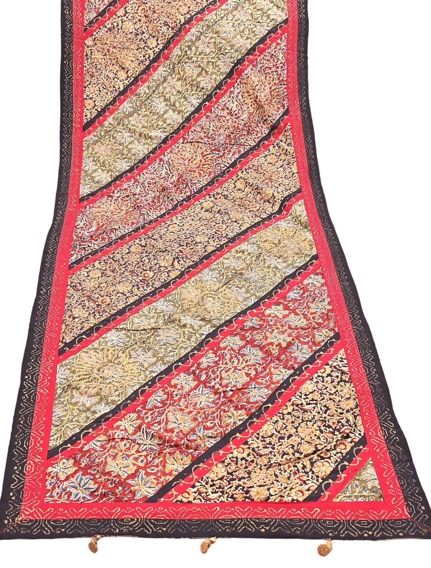 Indian Vintage Multi Dupatta Long Stole Block Print Pure Cotton Indian Scarves Scarf Veil Wrap Boho Soft Golden painted