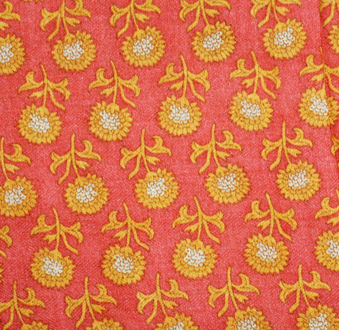 Indian Vintage Pink Heavy Saree Woven Printed 100% Pure Woolen Indian Sari Fabric 5Yard Indian Sari Soft