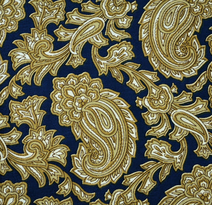 FREE SHIPPING Indian Vintage Beige & Red Saree Moss Crepe Printed Indian Sari 5yard Sewing Paisley Soft Craft Fabric Dressmaking
