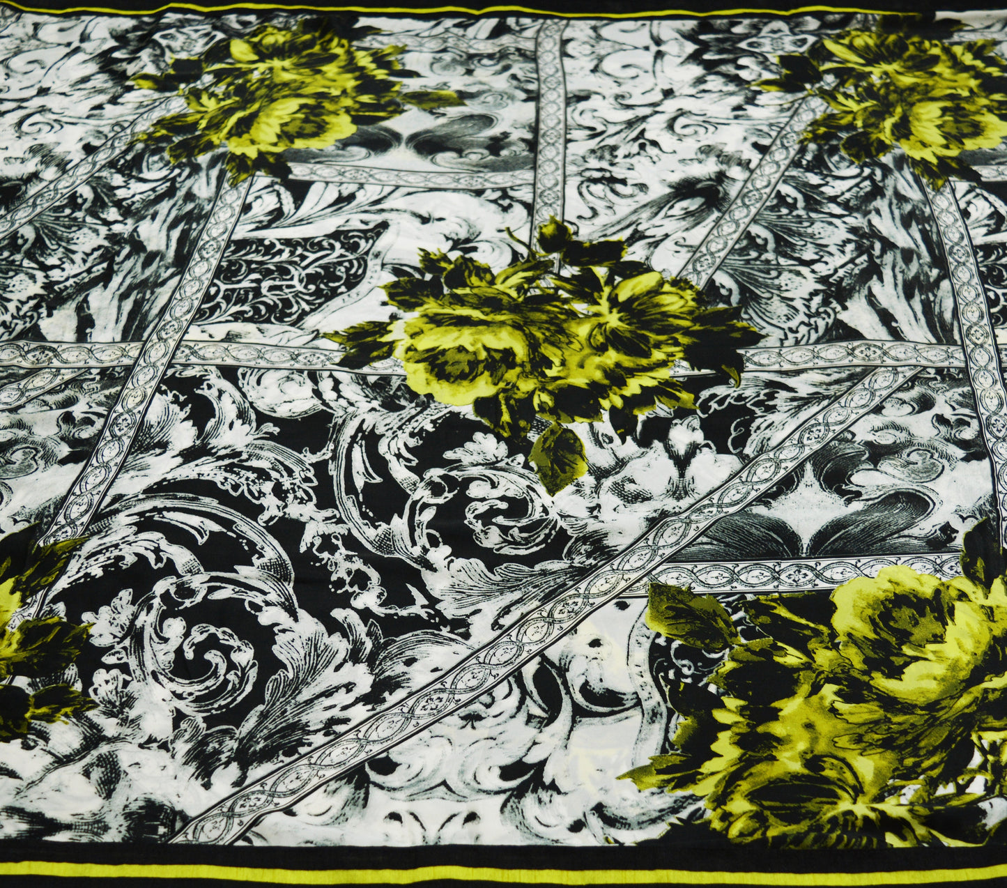 Indian Vintage Black & white Saree Pure Satin Silk Premium Digital Printed Indian Sari Fabric 5yard Sewing Abstract Soft Craft
