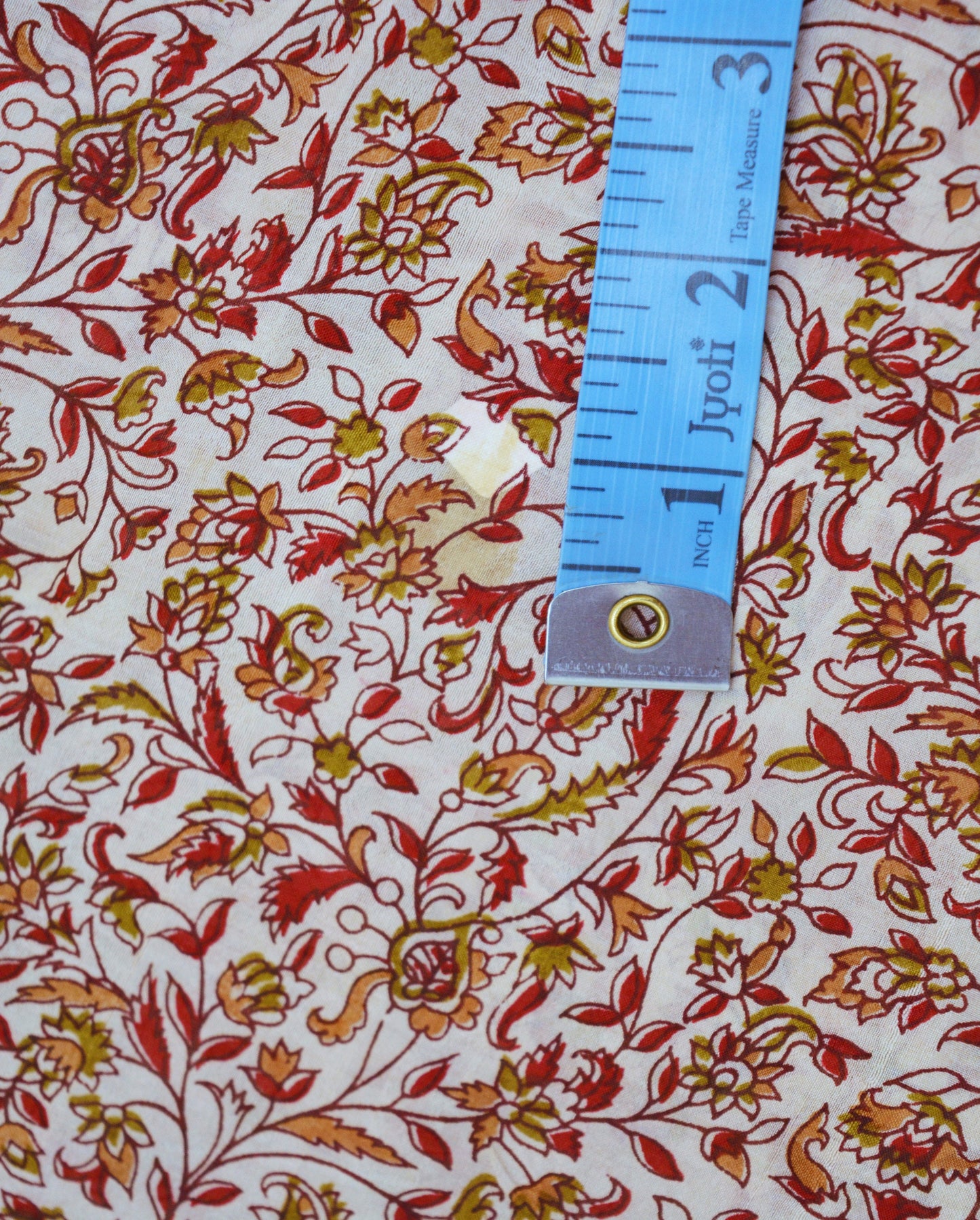 Indian Vintage Sari Off-White 100% Pure Silk Block Printed Saree Fabric 5yard Sewing Craft DressMaking Paisley