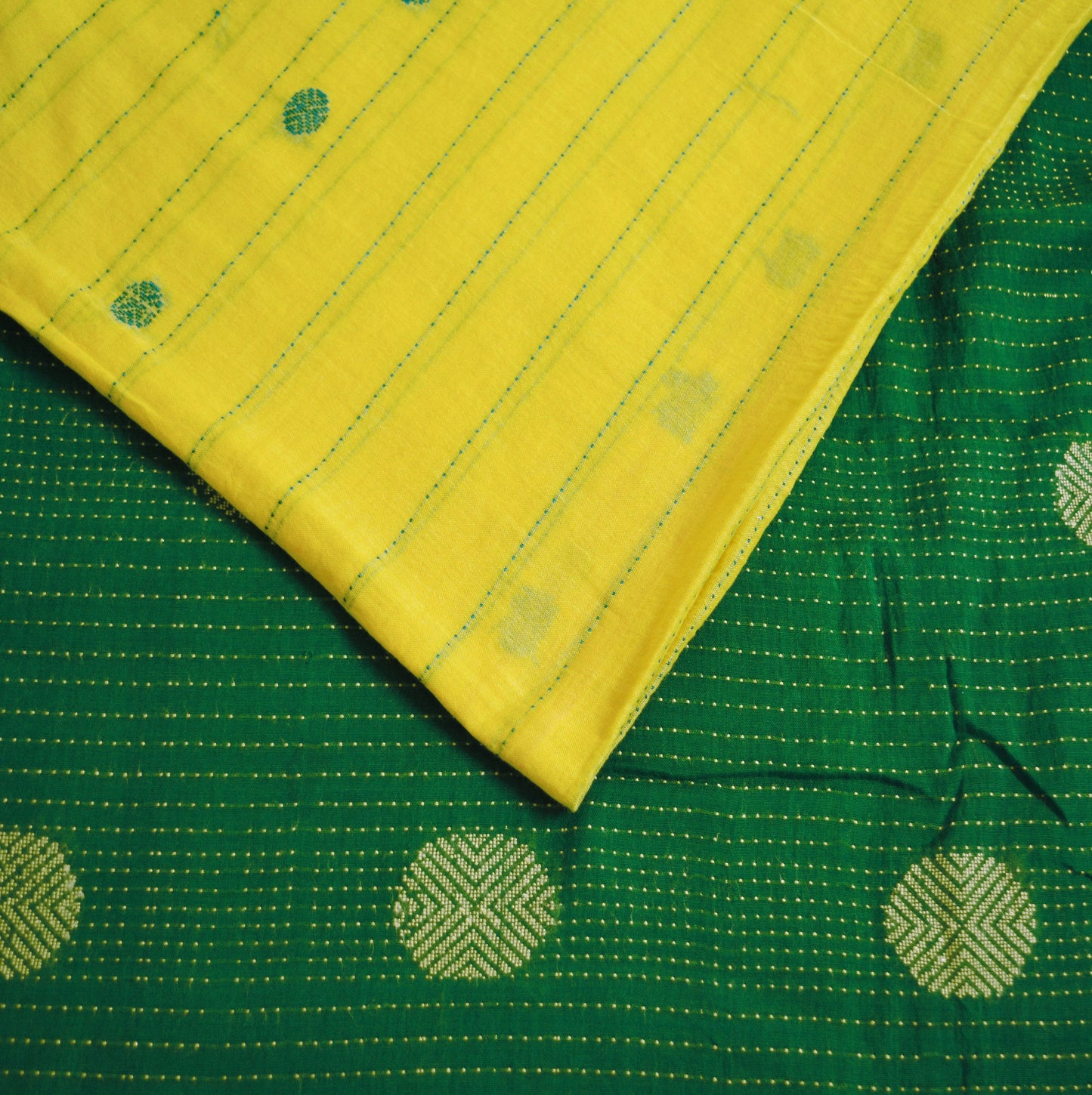 Indian Vintage Sari Multi Pure Cotton Hand Woven Saree 6yd Ethnic Craft Fabric Soft Floral Quilting Crafting Dress Making Dress Designing
