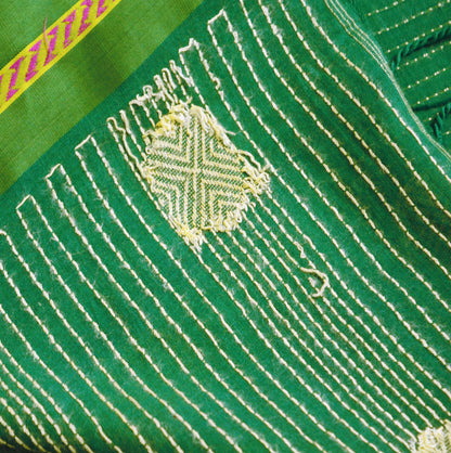 Indian Vintage Sari Multi Pure Cotton Hand Woven Saree 6yd Ethnic Craft Fabric Soft Floral Quilting Crafting Dress Making Dress Designing