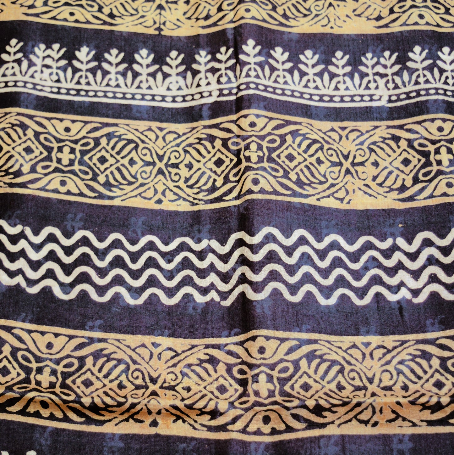 Indian Vintage Sari Black & Pink Block Printed Sari Pure Silk Saree Fabric 5Yard Geometric Soft Dress designing Dress making