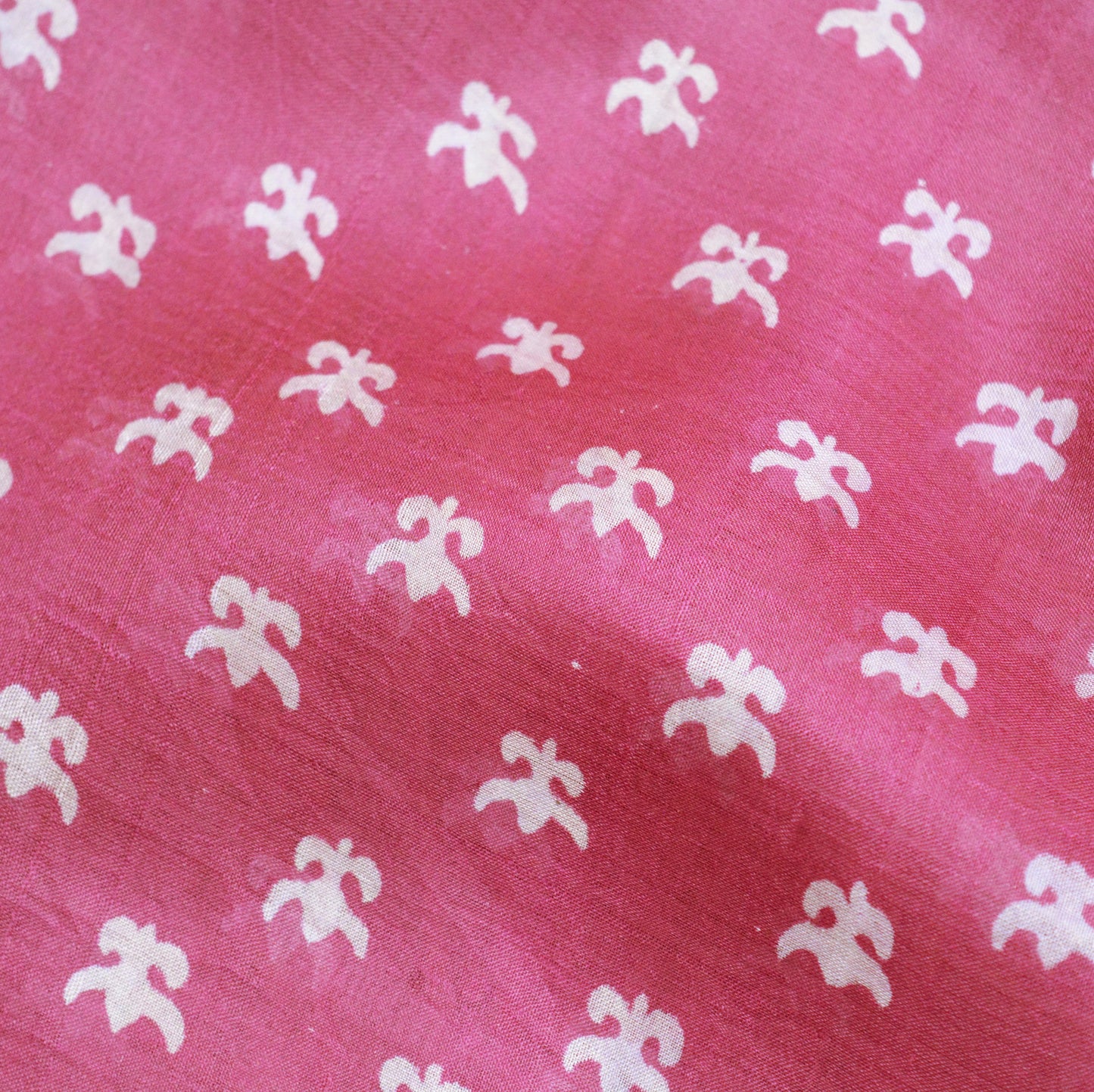 Indian Vintage Sari Black & Pink Block Printed Sari Pure Silk Saree Fabric 5Yard Geometric Soft Dress designing Dress making