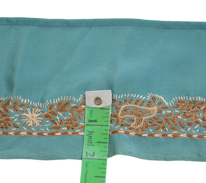 Indian Vintage Sari Border Hand Embroidered Indian Craft Trim Lace Sewing Sari Ribbon Crepe