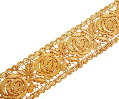 Indian Vintage Peach Saree Border Embroidered Indian Craft Trim Lace Sewing Sari Ribbon Recycled