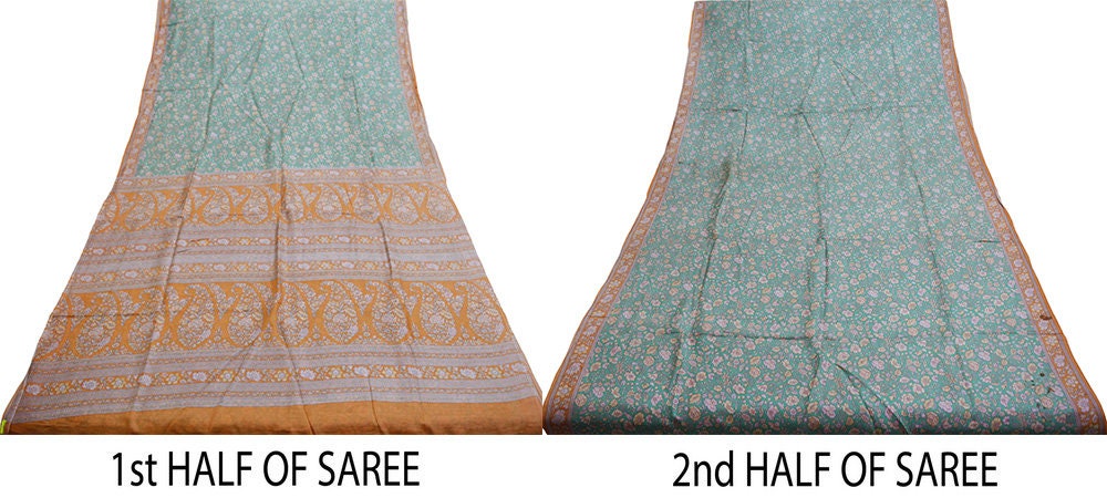 FREE SHIPPING Vintage Lot Of 5 Sarees Recycled Used Felting Quilting Pure Silk Sari With Defect Fabric Craft Sari Dressmaking Sewing Soft