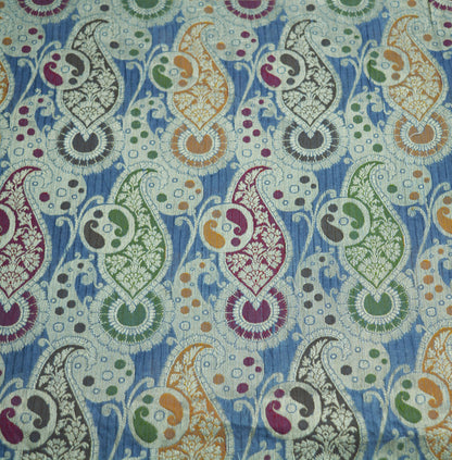 Indian Vintage Sari Gray Pure Tussar Silk Hand Woven Sarees Fabric 5Yard Sewing Ethnic
