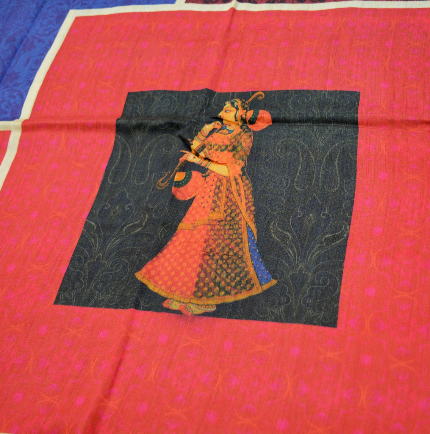 Indian Vintage Multi Saree Pure Khadi Silk Handloom Printed Indian Sari Fabric 5yard Ethnic Wear Sari Floral