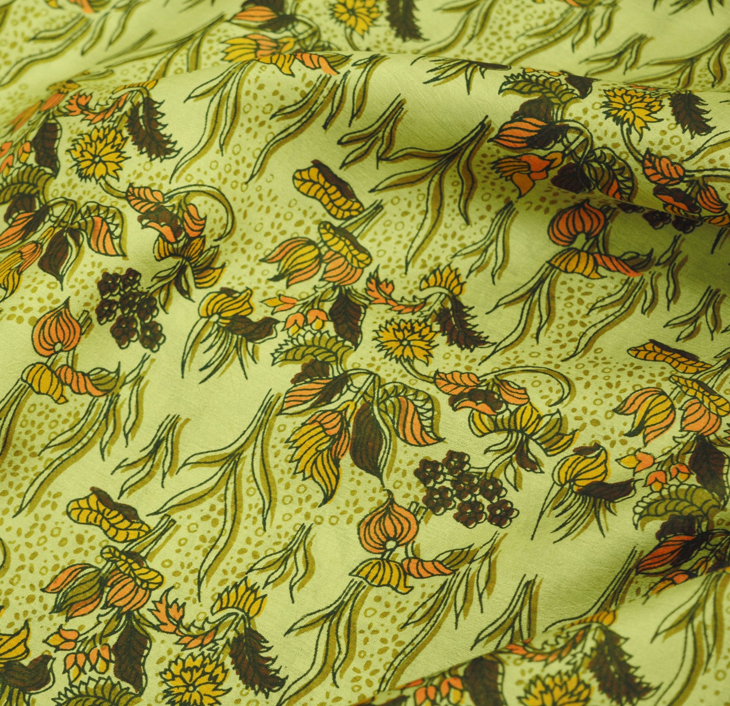 Indian Vintage Sari Green 100% Pure Silk Printed Sarees Fabric 6yd Sewing Craft Fabric DressMaking  Soft Wrap