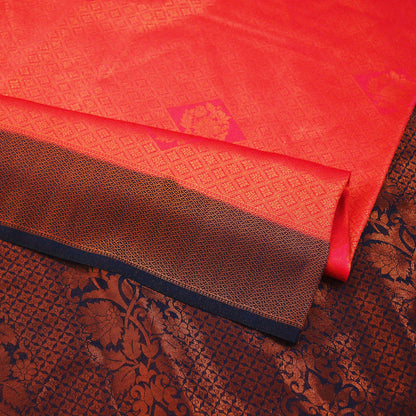 Indian Vintage Sari Pink & Blue Art Silk Purple Woven Saree  Brocade Fabric Ethnic 5Yd