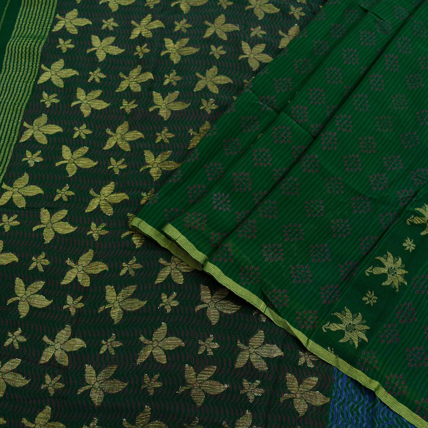 Indian Vintage Sari Green Pure Georgette Silk Printed Hand Woven Sarees 5Yd Craft Fabric Ethnic Soft Upcycle Quilting Bollywood sarees