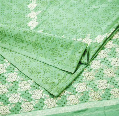 Indian Vintage Heavy Wedding Sari Green Pure Satin Silk Woven Banarasi Brocade Sarees Fabric Zari 5Yd Dress making Upcycle Bridal Green Sari