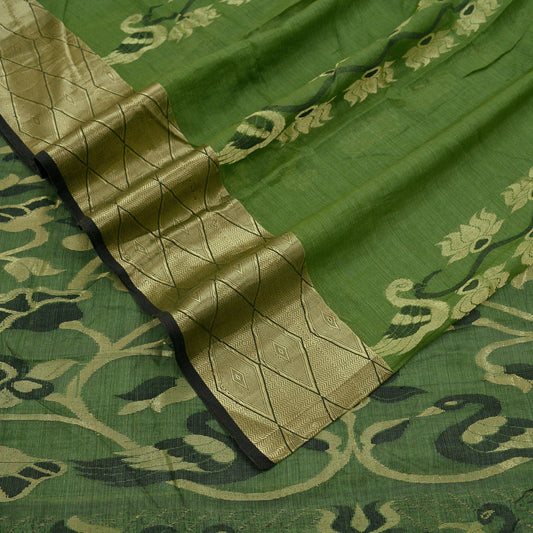 Indian Vintage Sari 100% Pure Silk Hand Woven Sarees Craft Fabric 5yd Sewing Dress Making Soft Ethnic Zari Upcycle Crafting Dress Designing