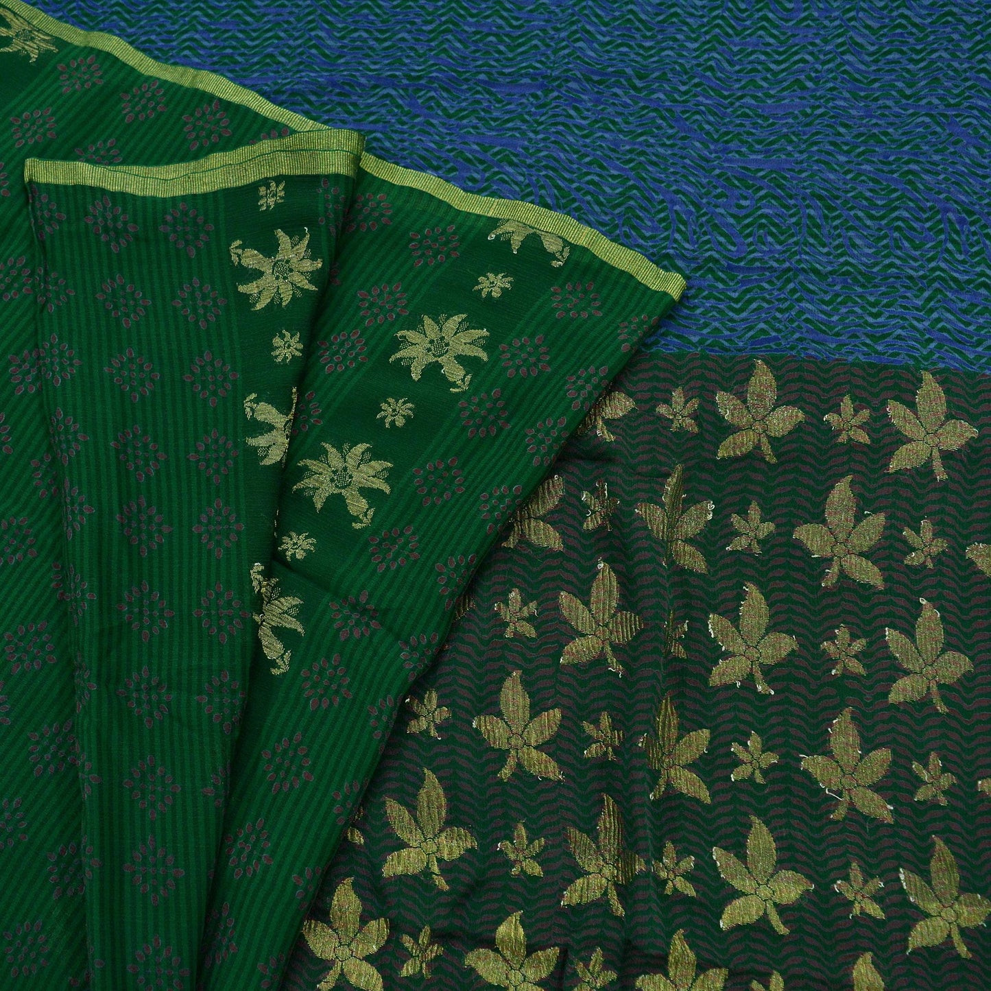 Indian Vintage Sari Green Pure Georgette Silk Printed Hand Woven Sarees 5Yd Craft Fabric Ethnic Soft Upcycle Quilting Bollywood sarees