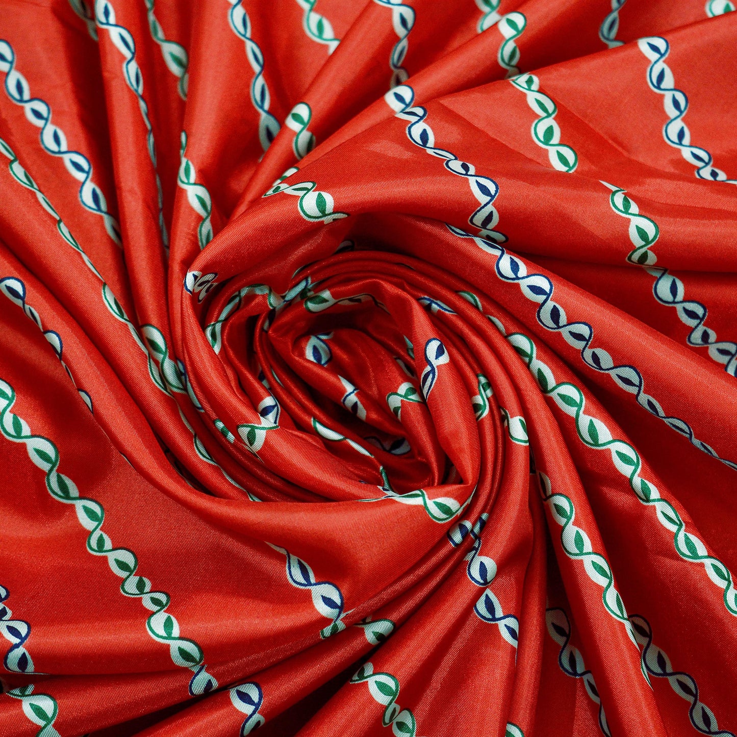 Indian Vintage Sari Red Art Silk Printed Sarees Craft Fabric 5yd Sewing Soft Floral Dressmaking Upcycle Crafting Quilting Dress Designing