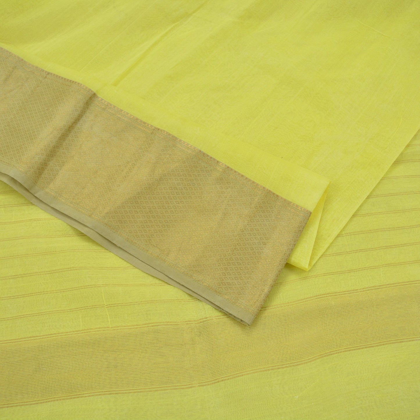 Indian Vintage Sari Yellow Pure Silk Hand Woven Sarees 5Yd Craft Fabric Sewing Ethnic Bollywood Black Sarees Upcycle Fringes Zari