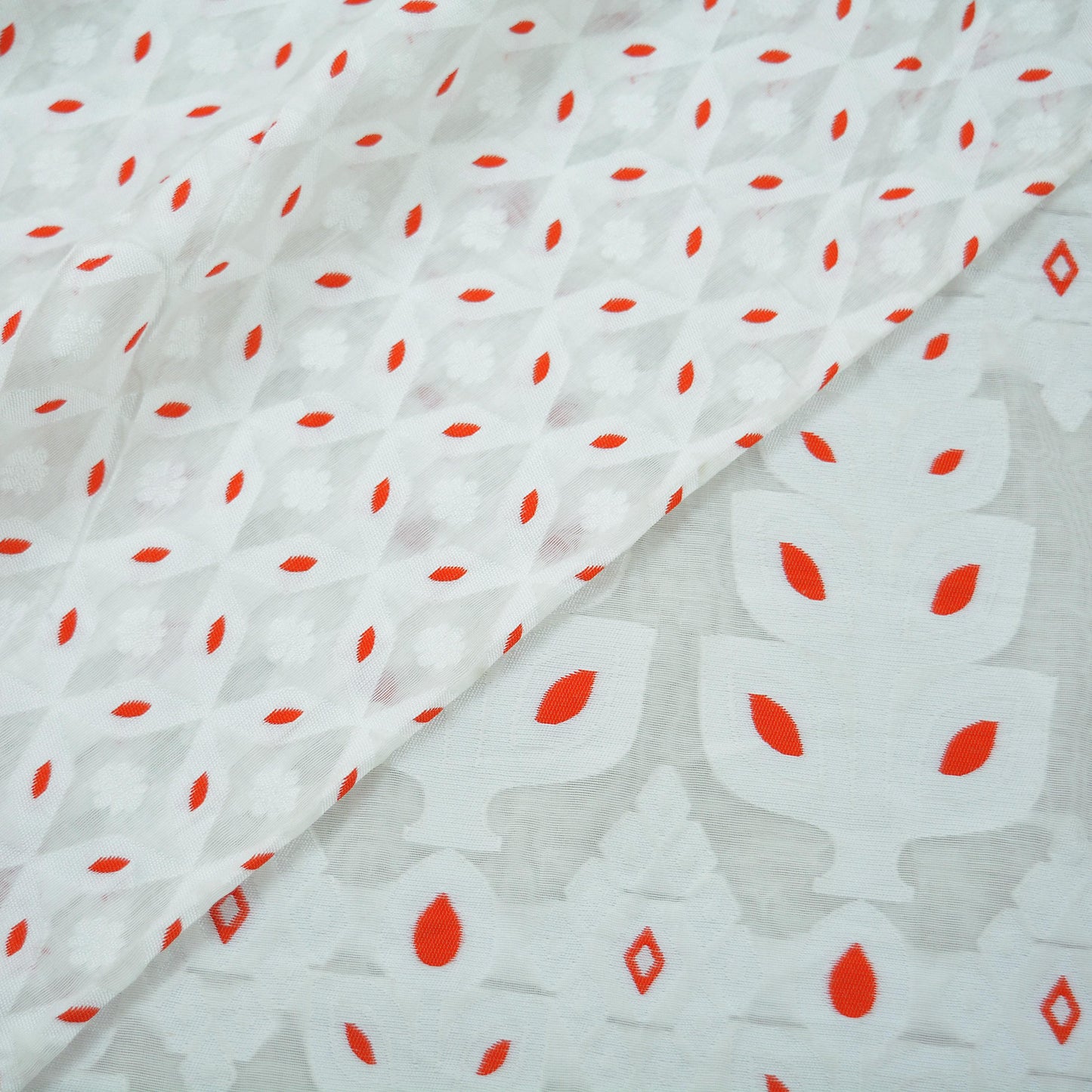 Indian Vintage Sari White Organza Woven Saree Craft Fabric 5Yd Sewing Ethnic Floral Dress Making Upcycle Quitting Crafting Bollywood sarees