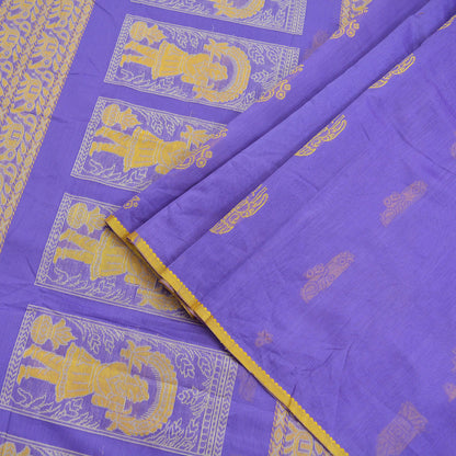 Indian Vintage Sari Purple 100% Pure Silk Hand Woven Saree Fabric 6Yd Ethnic Floral Dress Making Quilting Crafting Upcycle Elephants