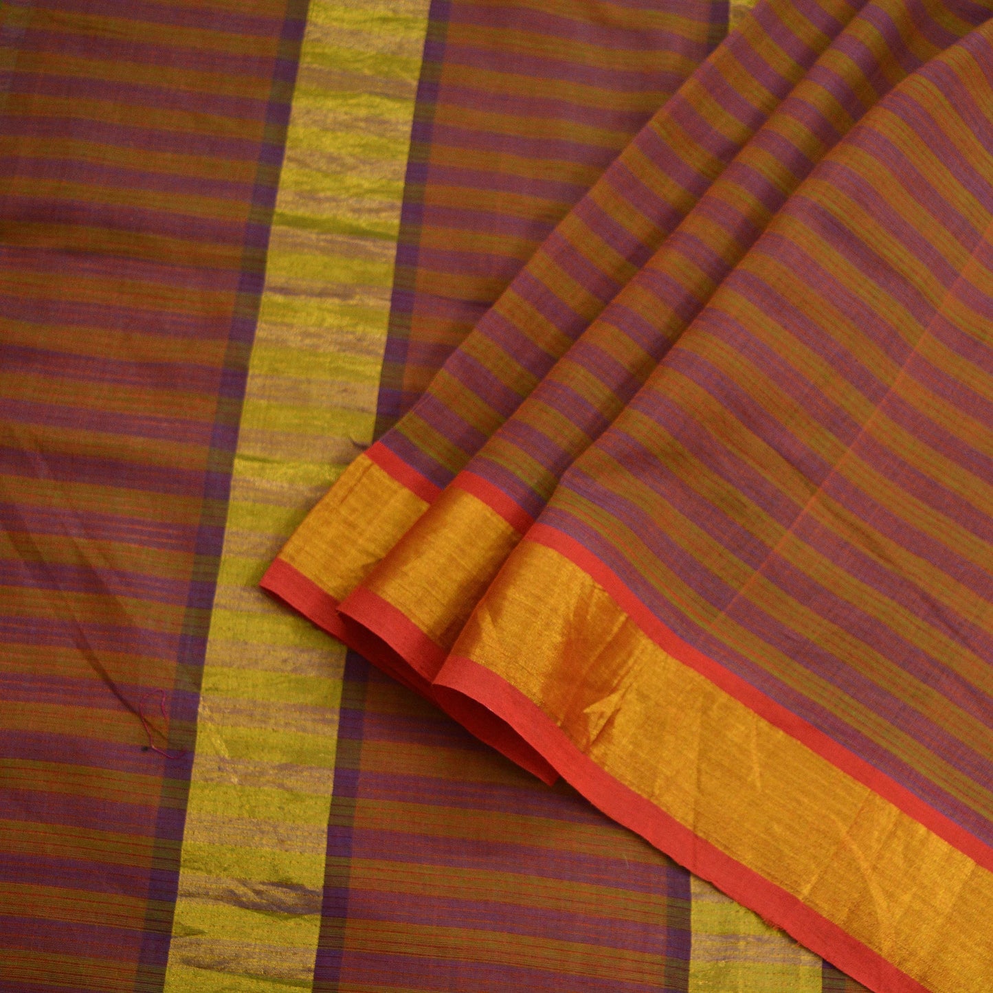 Indian Vintage Sari Pure Chanderi Cotton Hand Woven Sarees 5Yd Craft Fabric Soft Sewing Sarong Dress Making Quilting Crafting