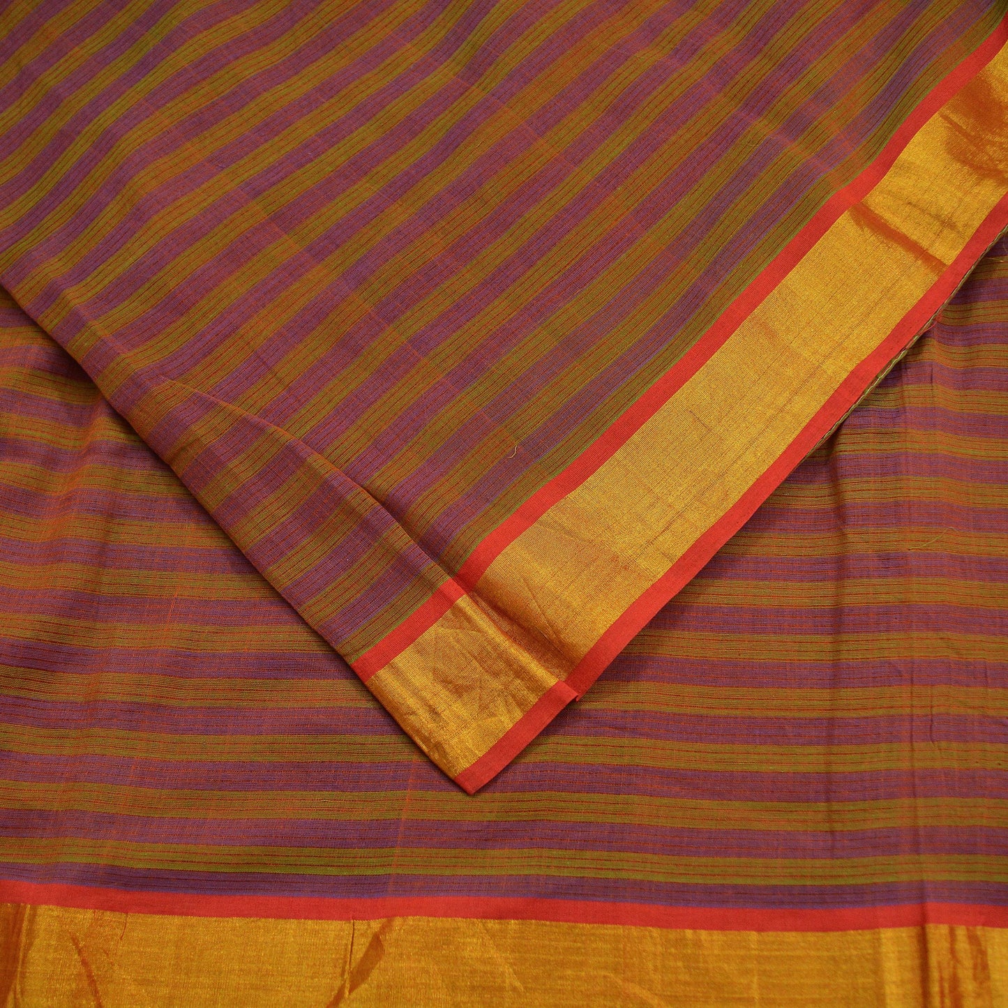 Indian Vintage Sari Pure Chanderi Cotton Hand Woven Sarees 5Yd Craft Fabric Soft Sewing Sarong Dress Making Quilting Crafting