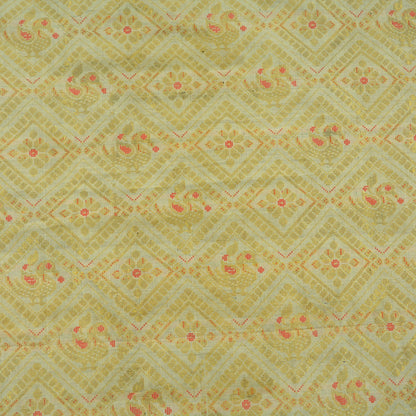 Indian Vintage Sari Rusty & Ivory Cotton Hand Woven Sarees Craft Fabric 5Yd Floral Soft Dress making Quilting Crafting Upcycle Zari