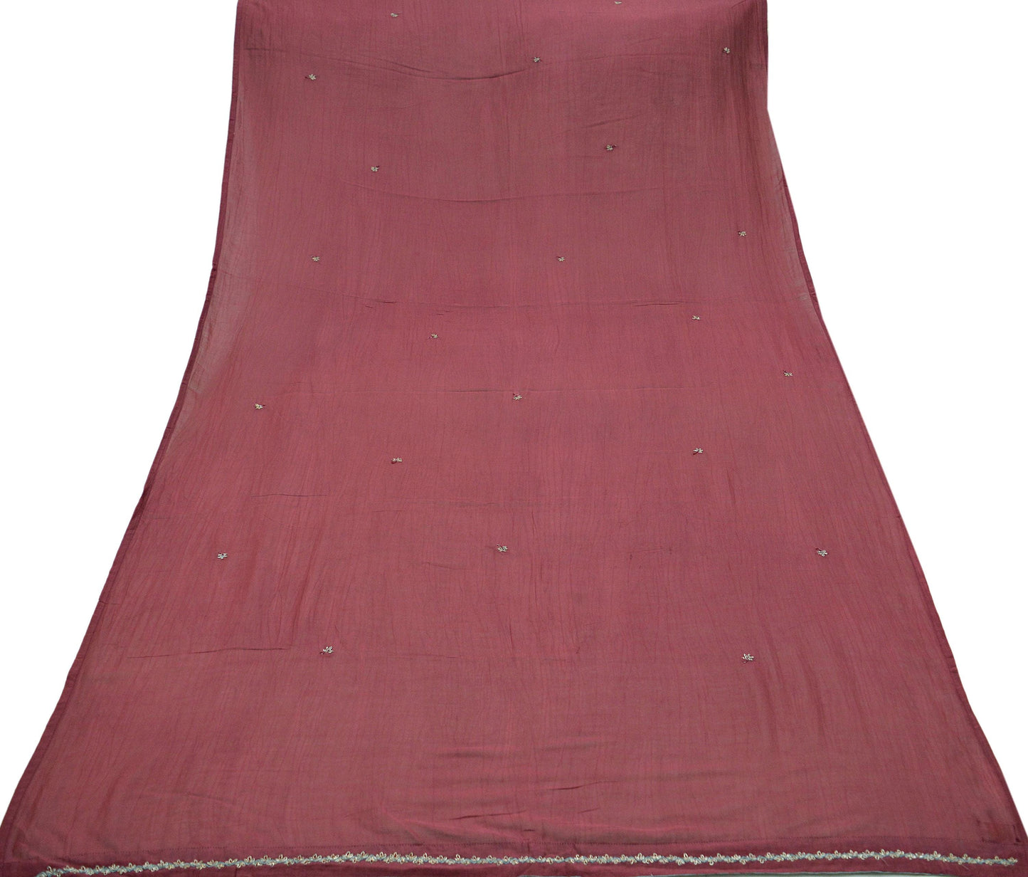 Indian Vintage Maroon Dupatta Long Stole Hand Embroidered stole Pure Cotton Scarves Veil Wrap Soft Floral Zardozi/ Dabka