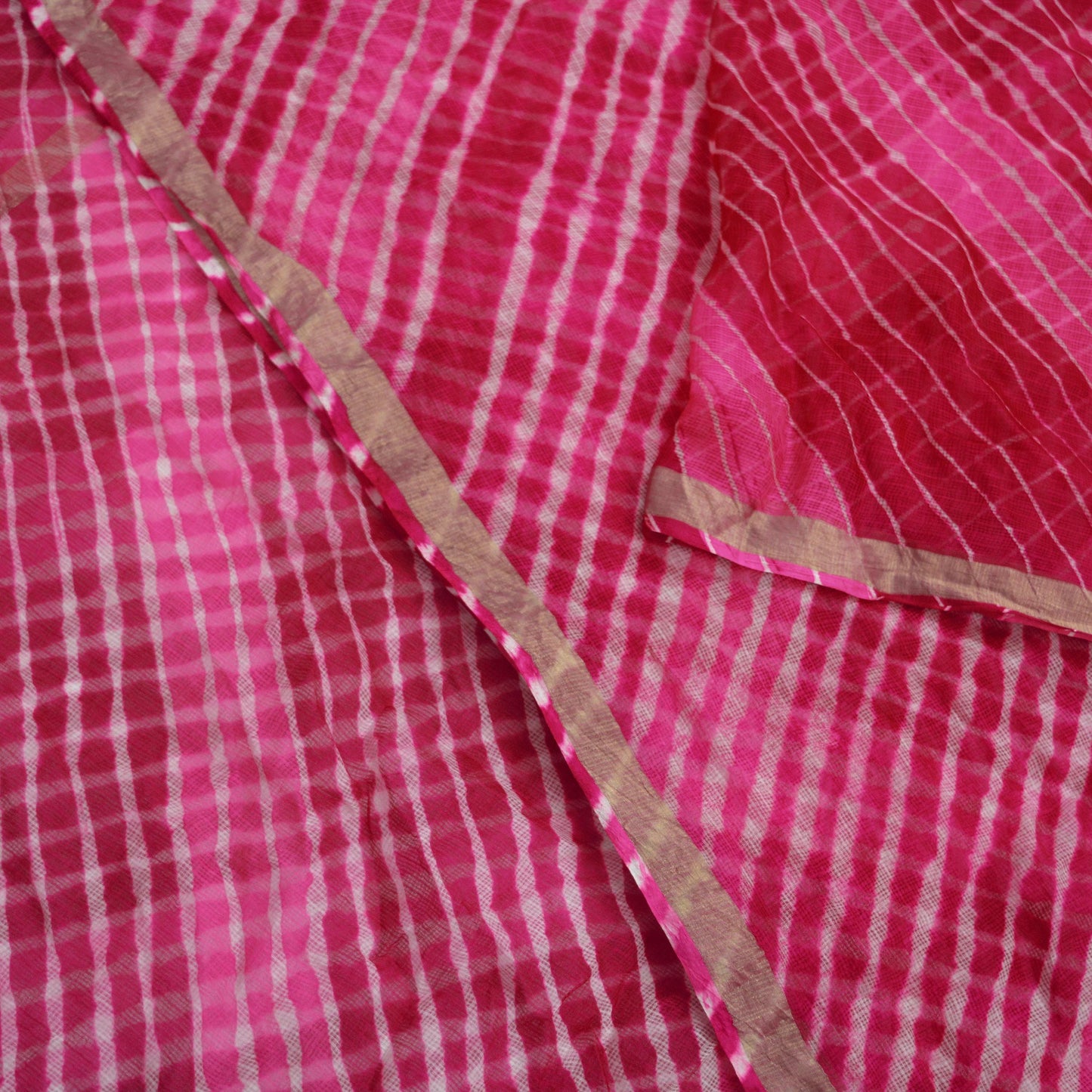 Indian Vintage Sari Purple & Pink 100% Pure Silk Printed Sarees Craft Fabric 6yd Sewing DressMaking Soft Zari Border Crafting Quilting