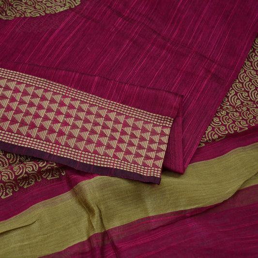 Indian Vintage Dupatta Pink Long Stole Hand Embroidery Chanderi Scarves Veil Wrap Boho