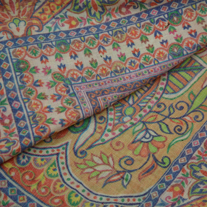 Indian Vintage Multi Dupatta Long Stole Digital Printed Hijab Blend Cotton Scarves Veil Soft Wrap Boho
