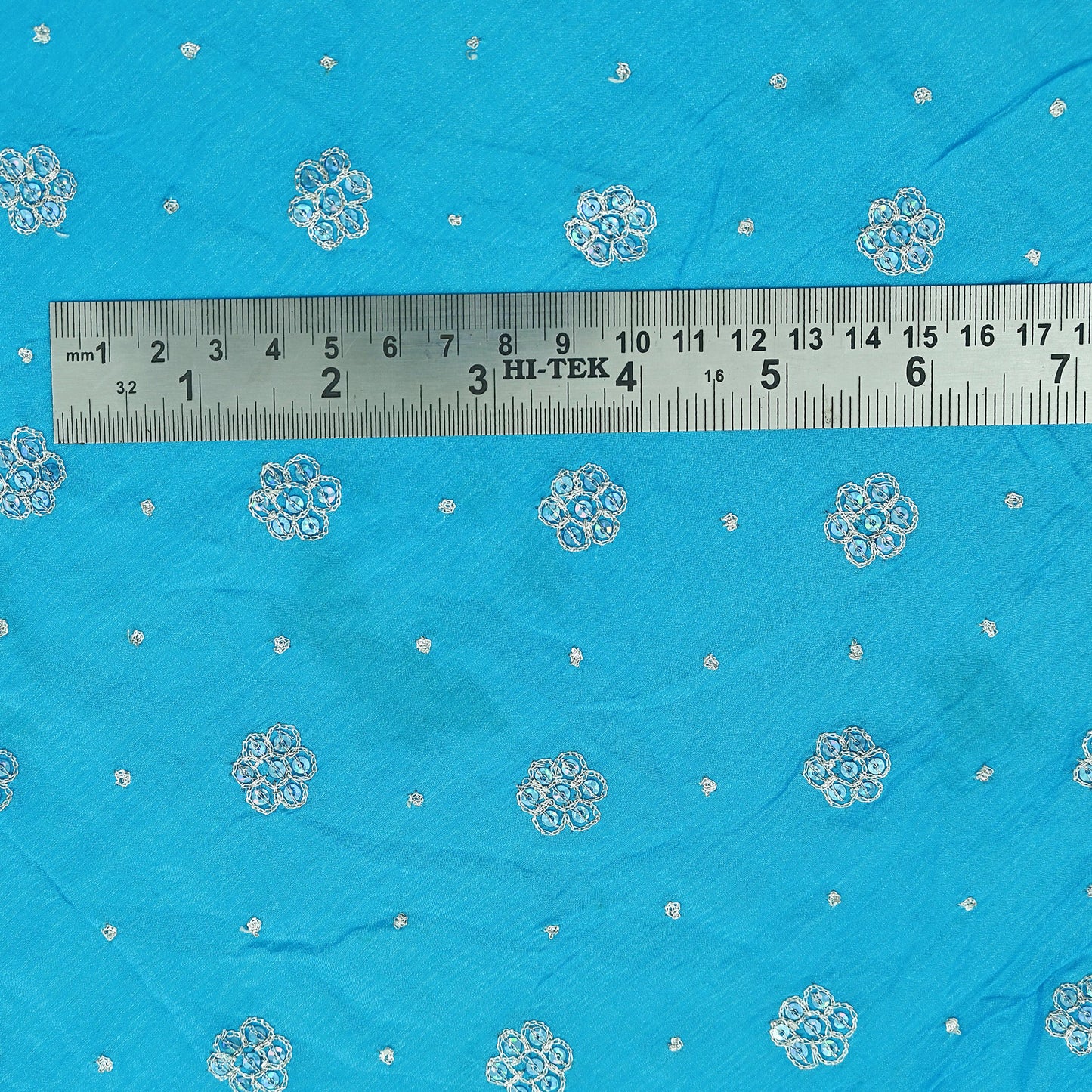 Indian Vintage Heavy Blue Dupatta Pure silk Long Stole Hand Embroidered Hijab Scarves Veil Wrap Glass Beaded Velvet Patch