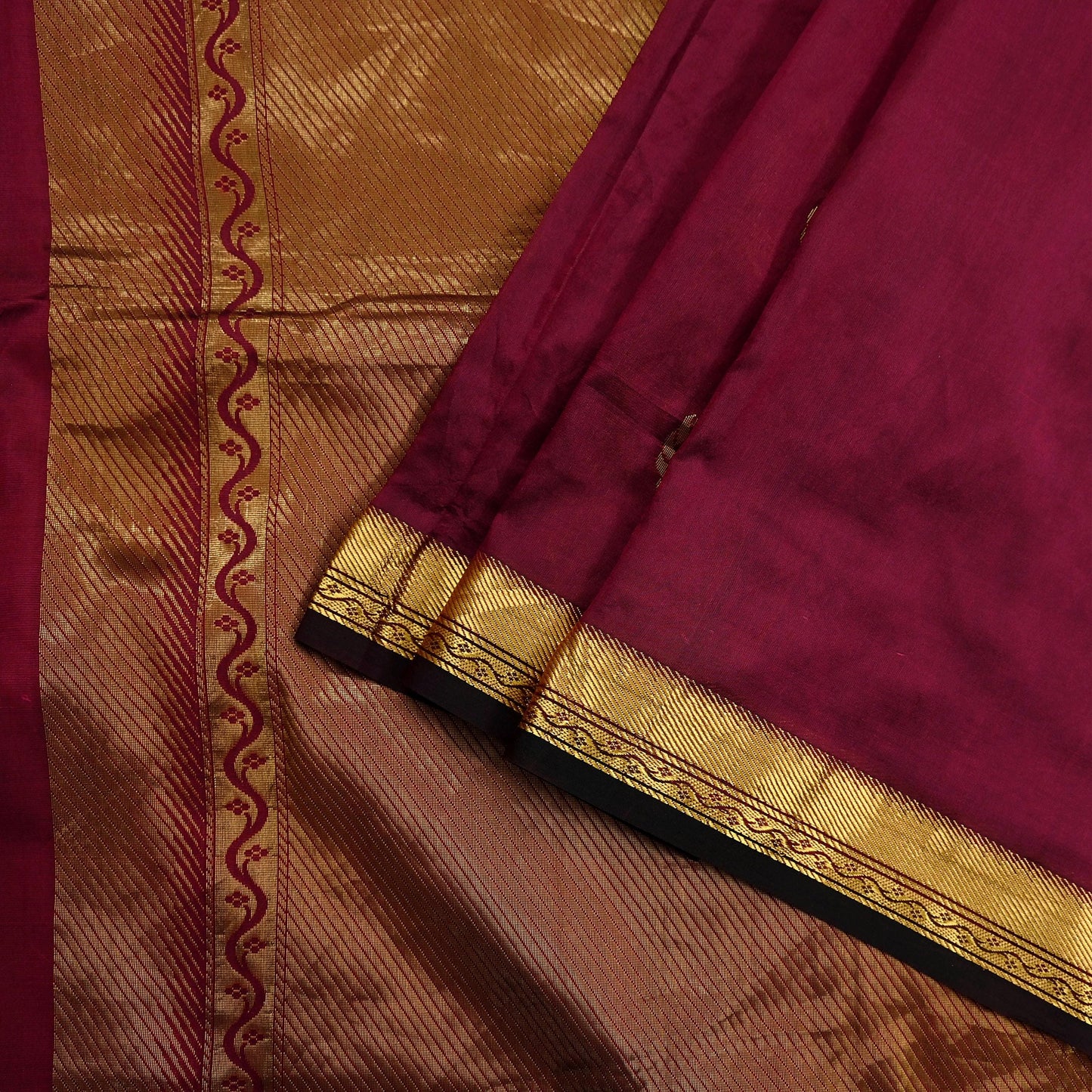Vintage Heavy Sari Purple Hand Woven Kanjivaram Artificial Silk Sarees Zari 5Yd Floral Craft Fabric Dress making Crafting Quilting