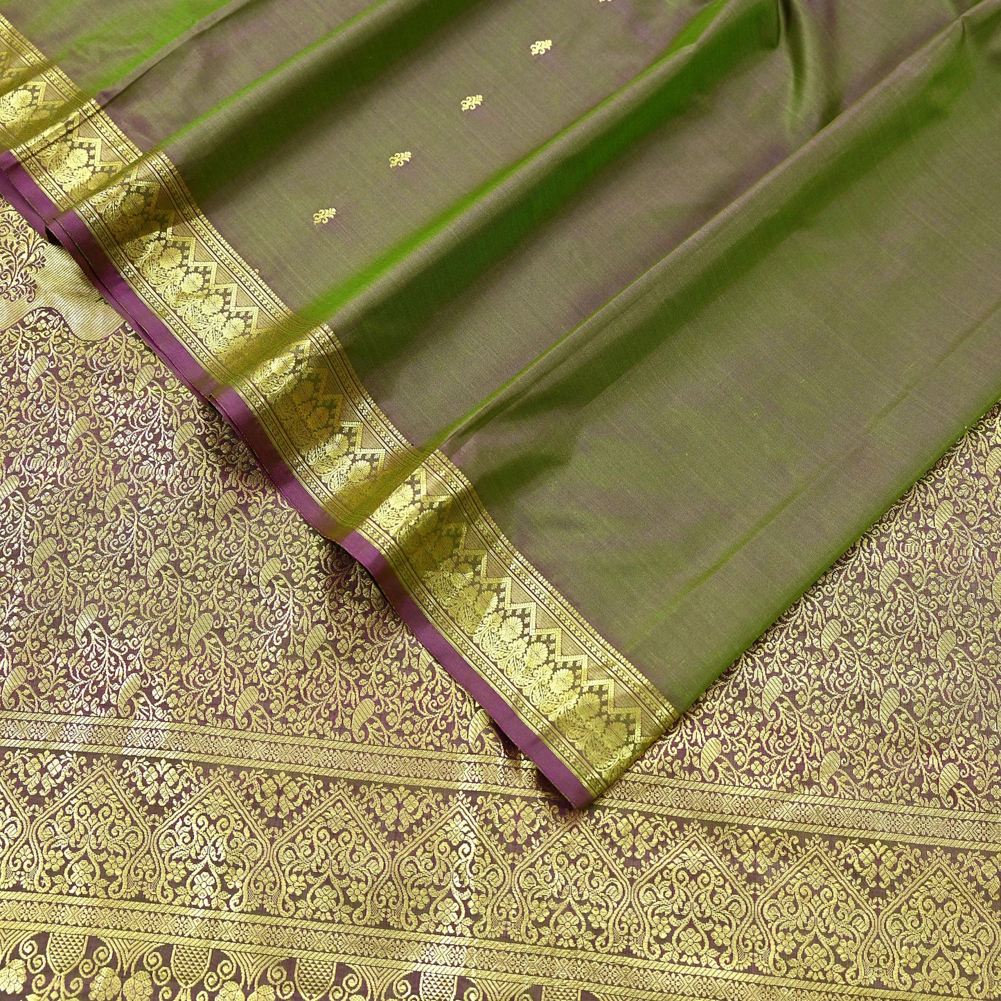 Indian Vintage Sari Green & Purple Artificial Silk Hand Woven Sarees 5yd Ethnic Elephants Craft Fabric Sewing Sarees Dress making Crafting