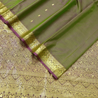 Indian Vintage Sari Green & Purple Artificial Silk Hand Woven Sarees 5yd Ethnic Elephants Craft Fabric Sewing Sarees Dress making Crafting