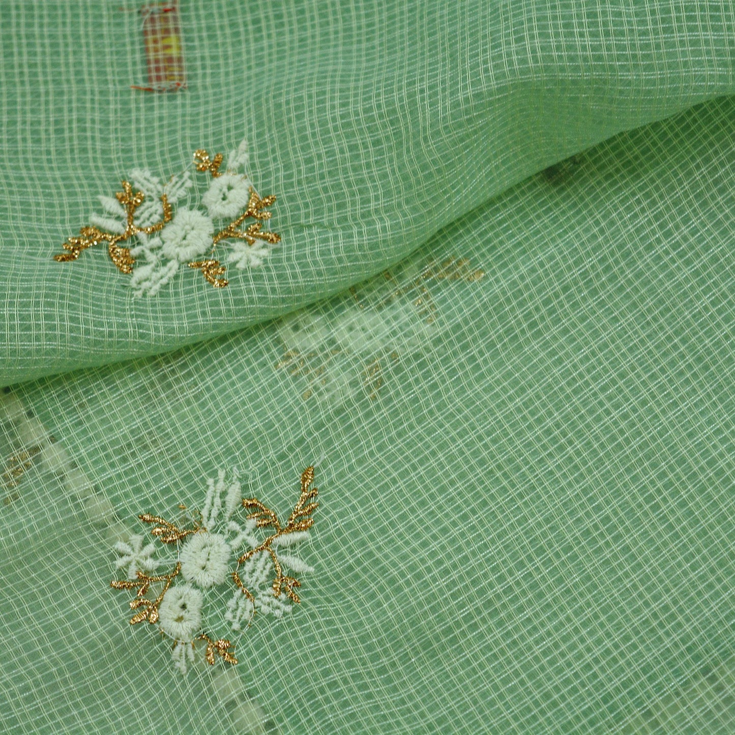 Indian Vintage Dupatta Green Long Stole Pure Silk Hand Embroidered Woven Fabric Scarves Veil Scarf Wrap Soft Hijab Party wear veil