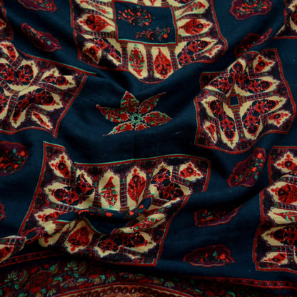 Indian Vintage Long Stole Woolen Scarf Dupatta Infinity Scarves Printed Sarong Wrap Craft Fabric Veil Woman Hijab Shawl Floral