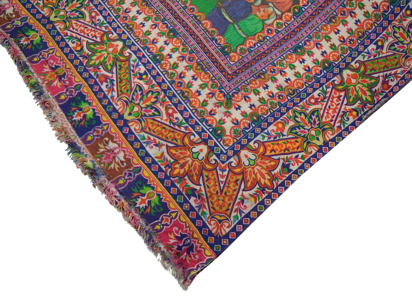 Indian Vintage Multi Dupatta Long Stole Digital Printed Hijab Blend Cotton Scarves Veil Soft Wrap Boho