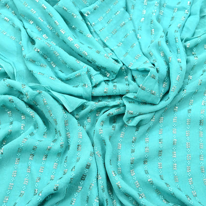 Indian Vintage Green Dupatta Pure silk Long Stole Hand Embroidered Scarves Floral Design Stole Veil Wrap Zari Sequins
