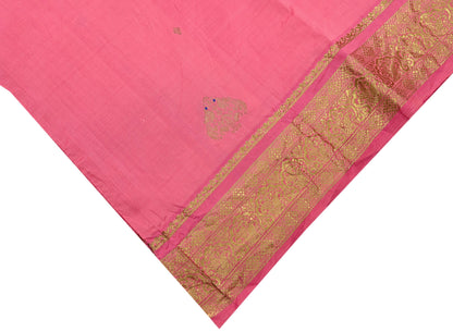 Indian Vintage Pink Dupatta Long Stole Pure silk Woven Banarasi Scarves Veil Scarf Wrap Hippie Boho Soft Floral Zari