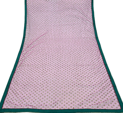 Indian Vintage Dark Pink Dupatta Net Mesh Long Stole Hand Embroidered Scarves Veil Scarf Wrap Party wear