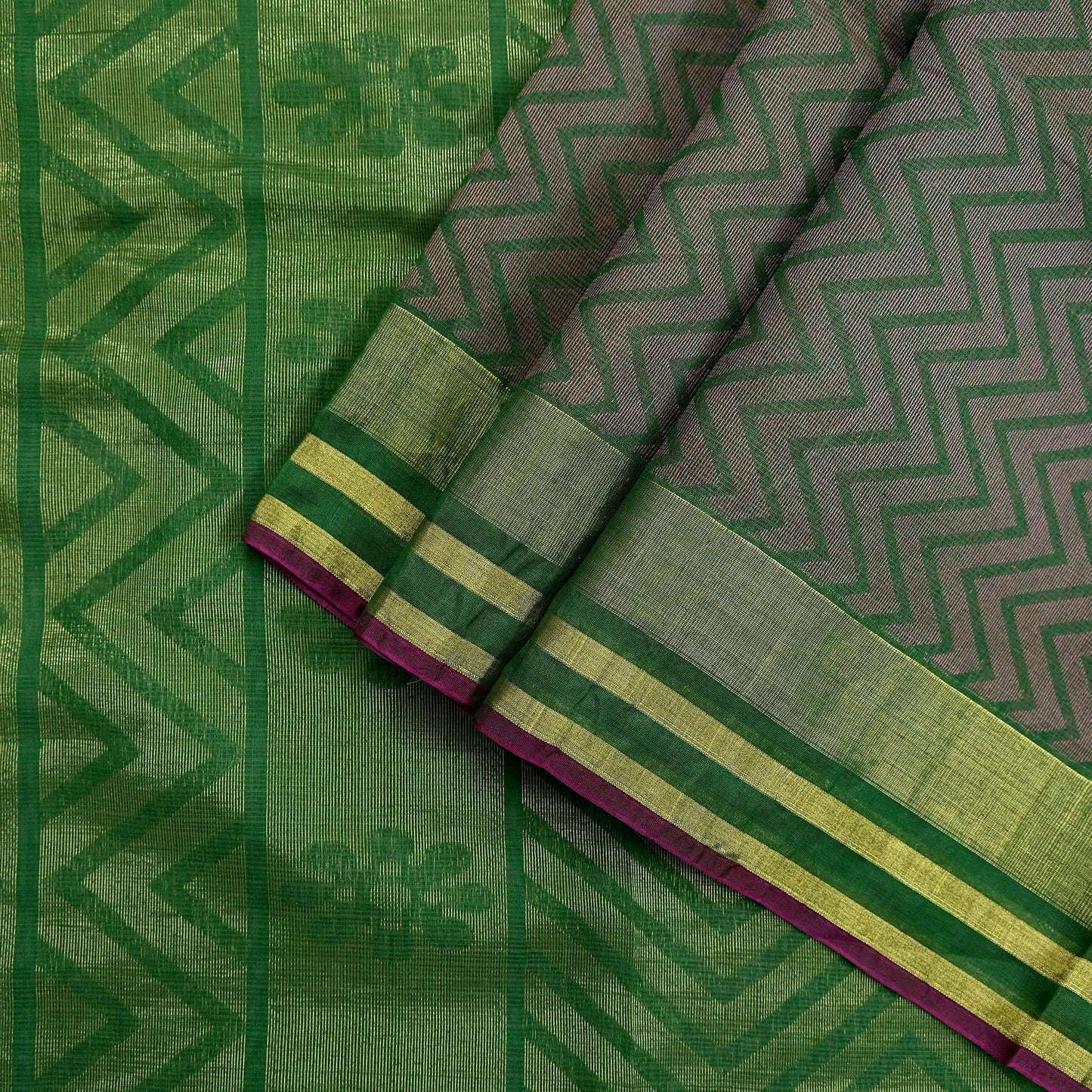 Indian Vintage Sarees Green 100% Pure Silk  Hand Woven Sari Craft Fabric 5Yd Ethnic Floral Zari Dress making Crafting Upcycle