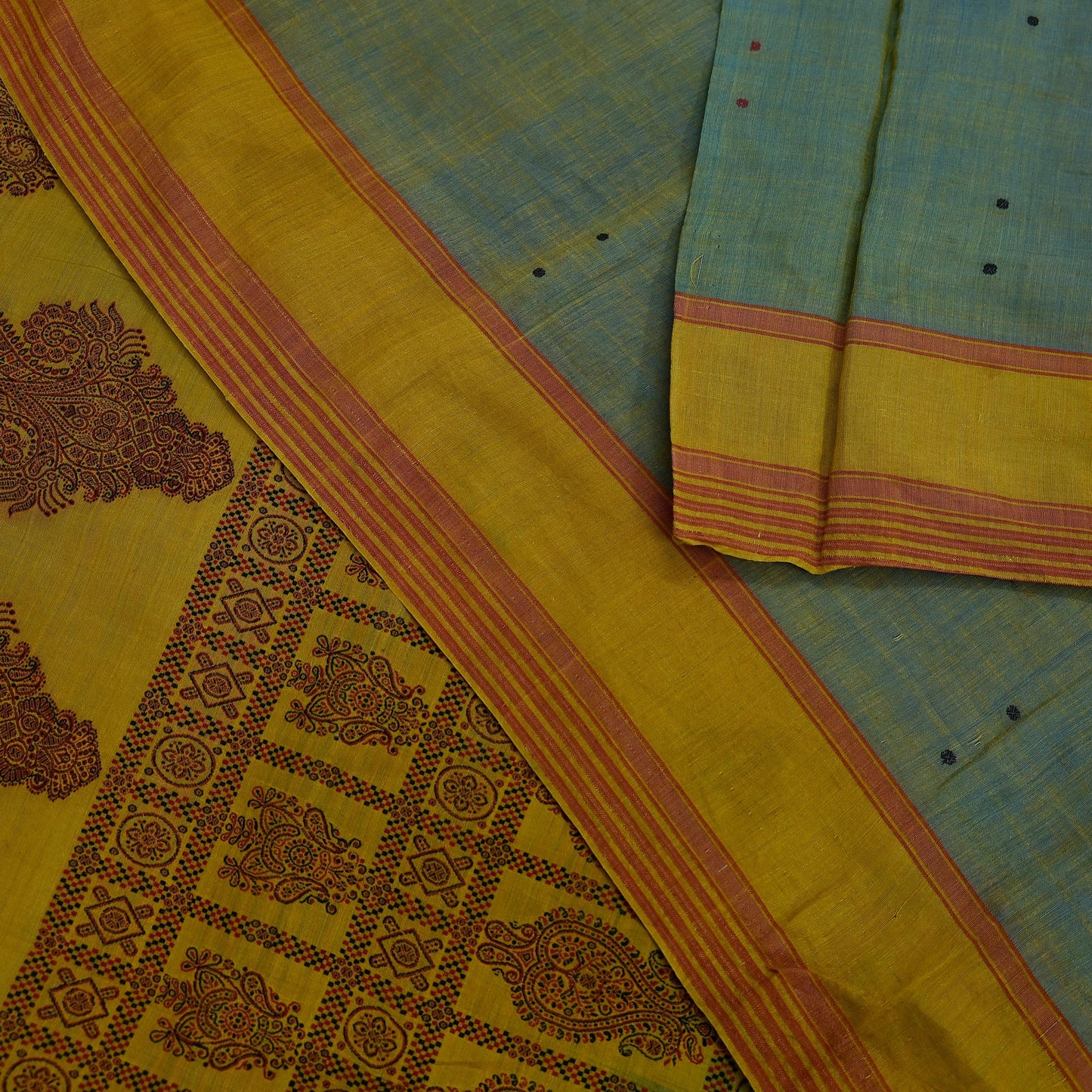 Indian Vintage Sarees Green 100% Pure Silk  Hand Woven Sari Craft Fabric 5Yd Ethnic Floral Dress making Crafting Upcycle Quilting