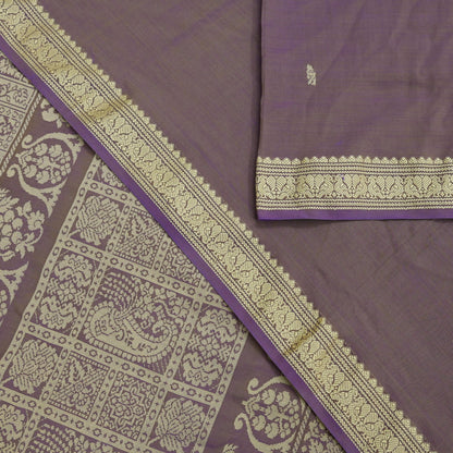Indian Vintage Sari Purple Pure Cotton Hand Woven Sarees Craft Fabric 5yd Ethnic Floral Crafting Upcycle Quilting Dress Making Quilting