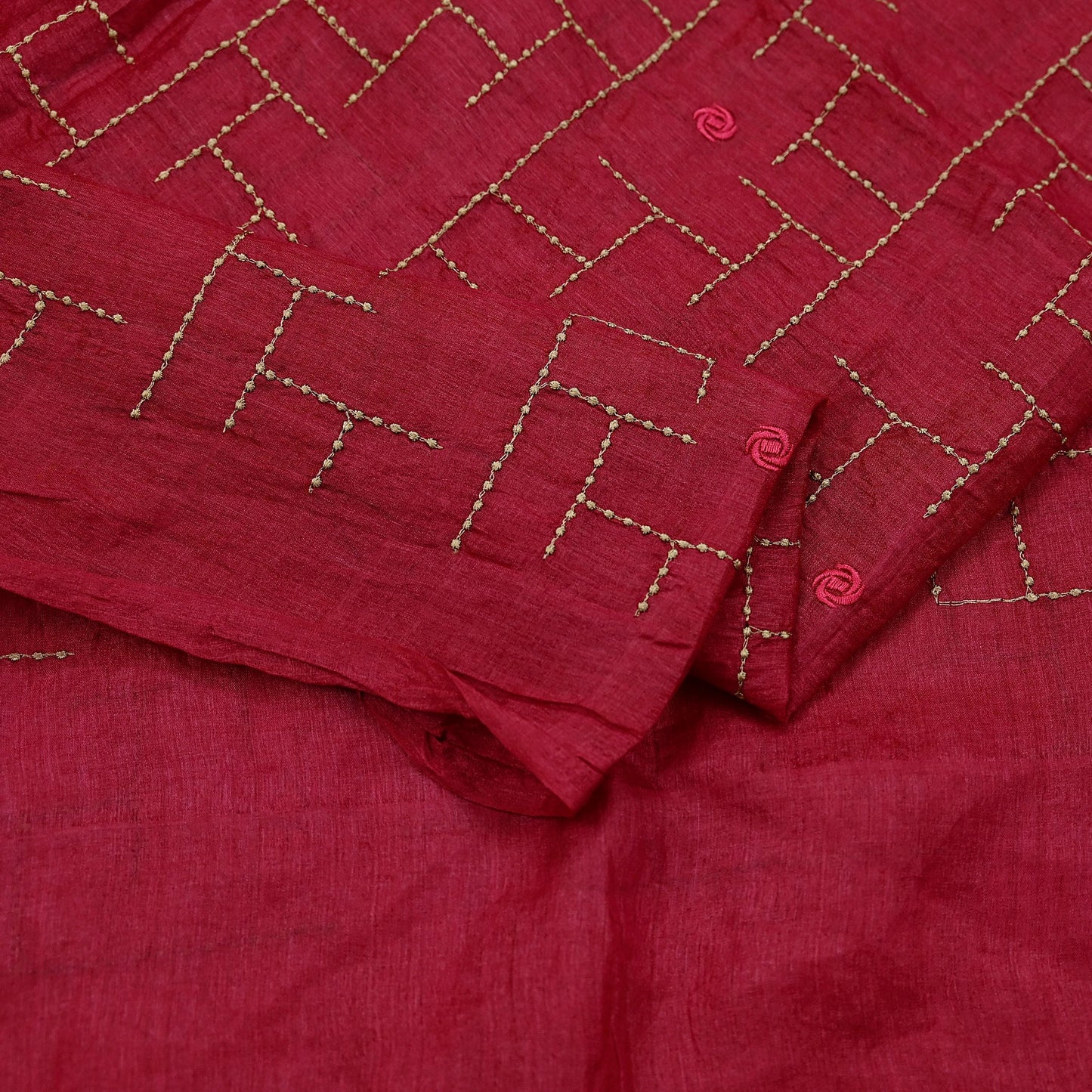 Indian Vintage Pink Dupatta Pure silk Long Stole Hand Embroidered Scarves Floral Design Stole Veil Wrap