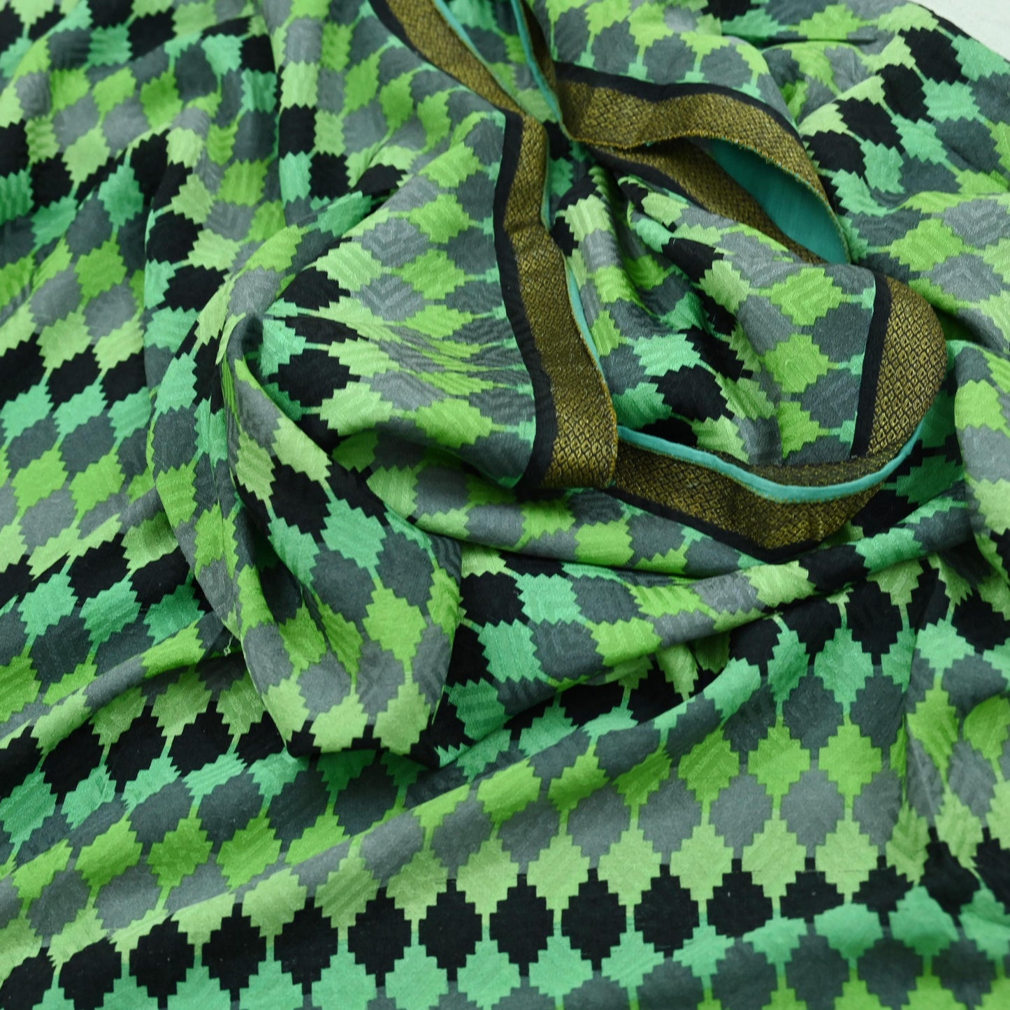 Indian Vintage Multi Saree Pure Crepe Silk Printed Sari Craft Fabric 5yd Sewing Floral Soft Craft Fabric Wrap Crafting Quilting Upcycle