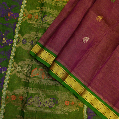 Indian Vintage Heavy Green & Pink Kanjivaram Saree 100% Pure Silk Sari Zari 5Yd Floral Crafting Dress making Crafting Bollywood sari
