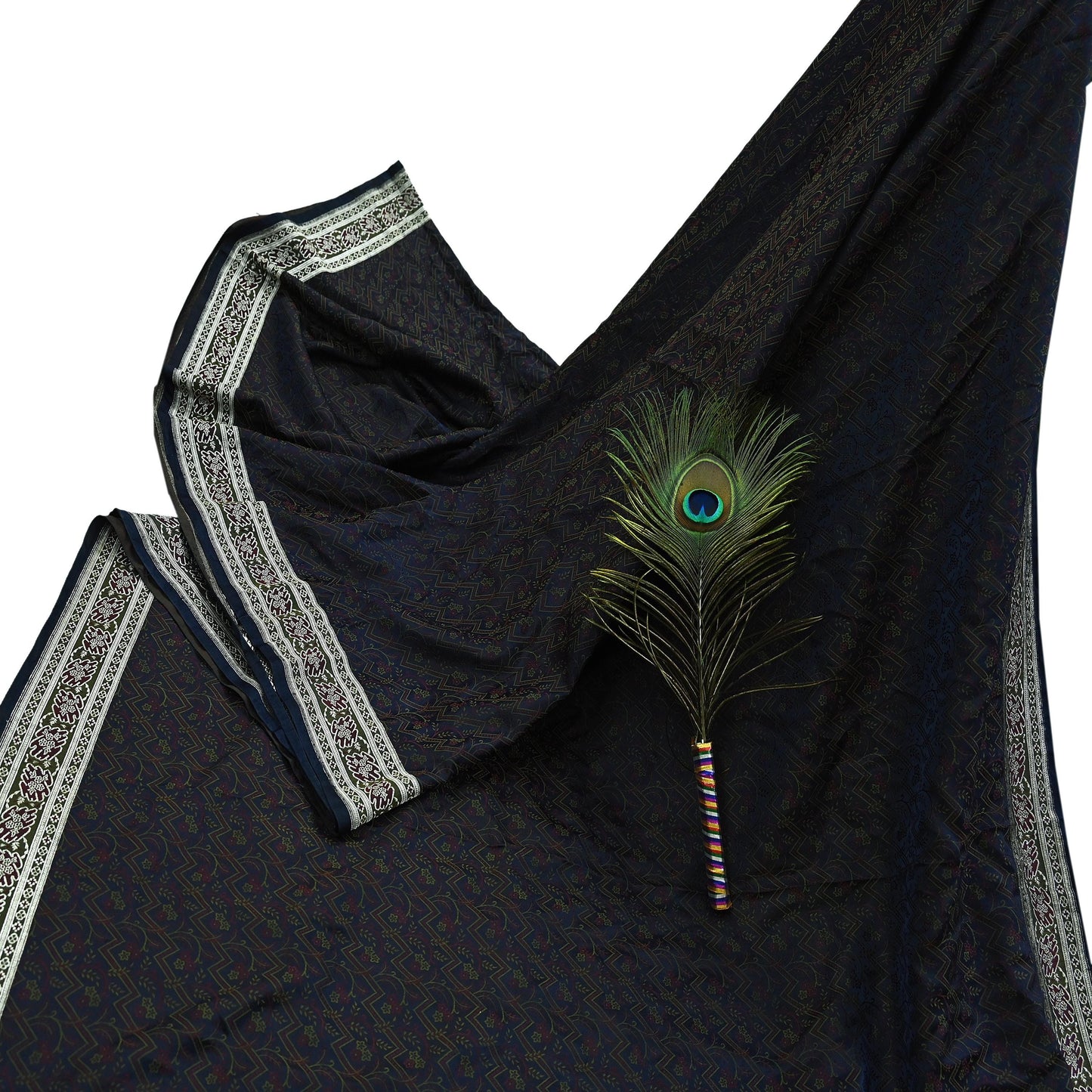 Indian Vintage Heavy Wedding Sari Blue Pure Satin Silk Woven Banarasi Tanchoi Sarees Zari 5Yd Ethnic Craft Fabric Upcycle Dress Making Used