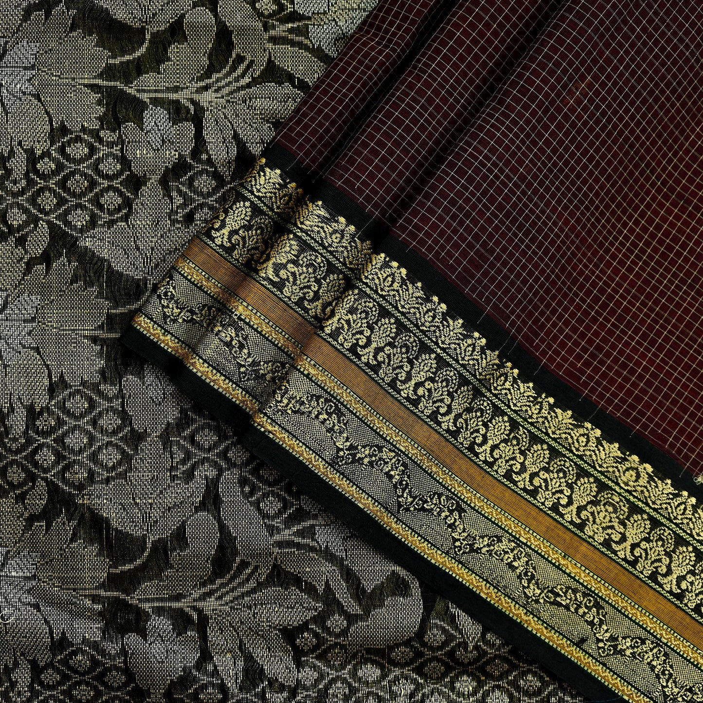 Indian Vintage Sari Pure Cotton Hand Woven Sarees Craft Fabric 5yd Ethnic Floral Crafting Upcycle Quilting Dress Making Quilting